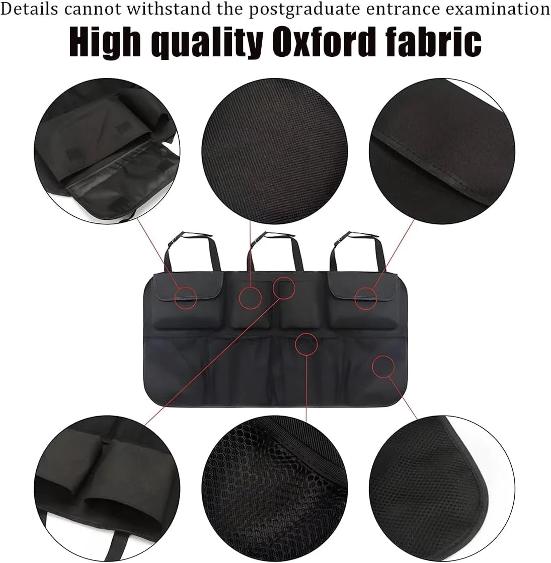 8 Large Trunk organizer bag,car trunk organizer,Car Trunk Hanging Storage Bag Back for SUV Truck Space Saving Exp