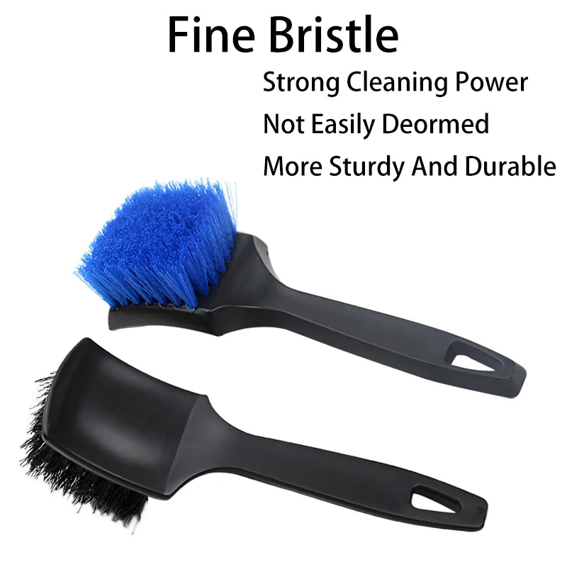 Car Tire And Wheel Hub Cleaning Brush Interior Air Conditioning Gap Brush Soft Bristle Brush Motorcycle Car Cleaning Accessories